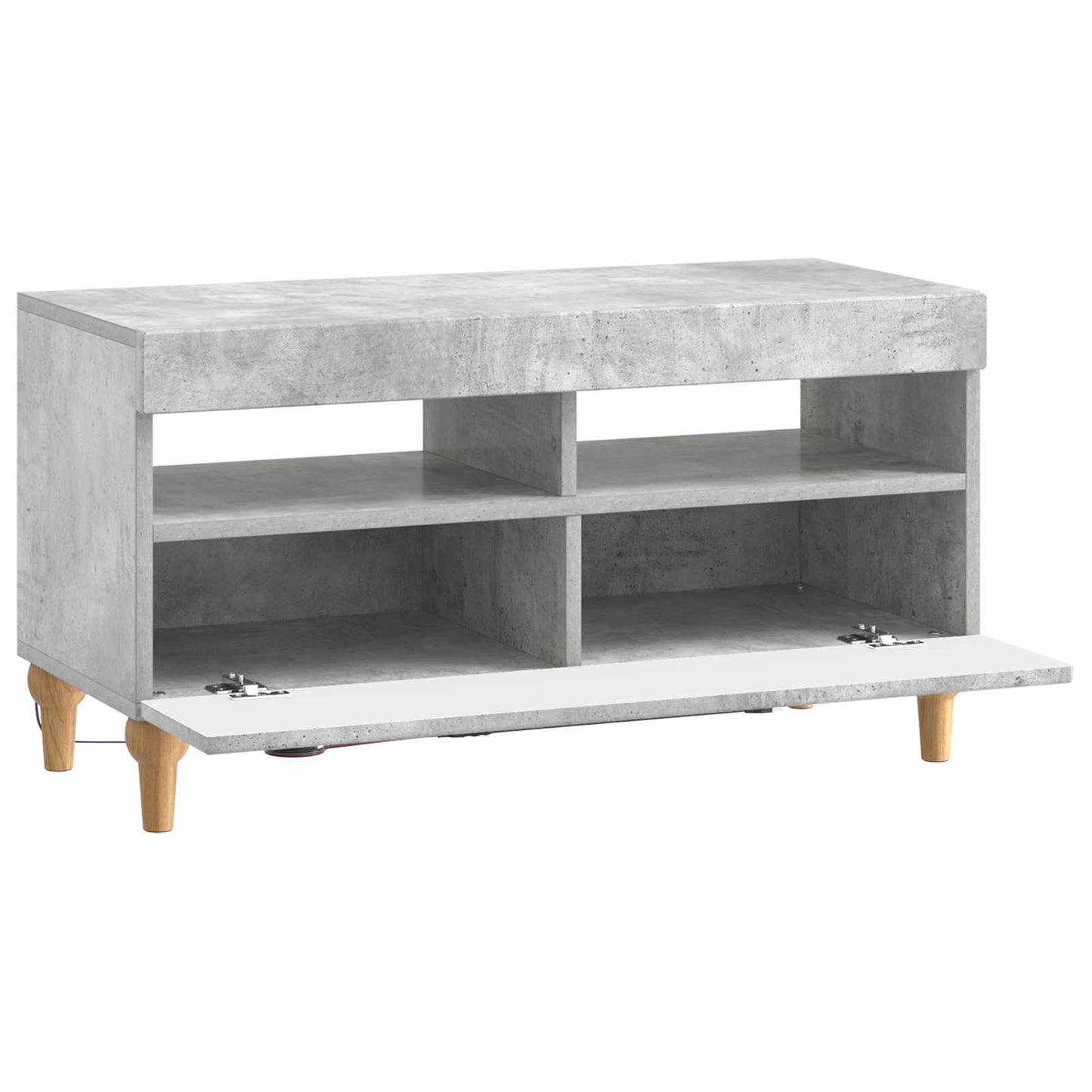 LED-TV-Schrank Betongrau Holzwerkstoff