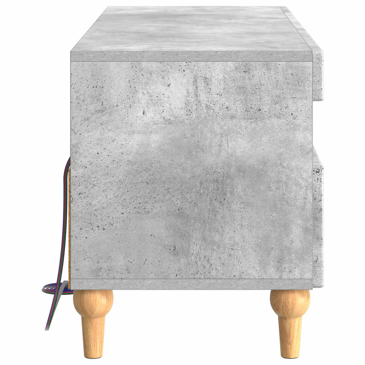 LED-TV-Schrank Betongrau Holzwerkstoff