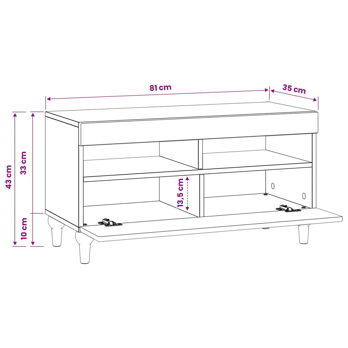 LED-TV-Schrank Artisan-Eiche Holzwerkstoff