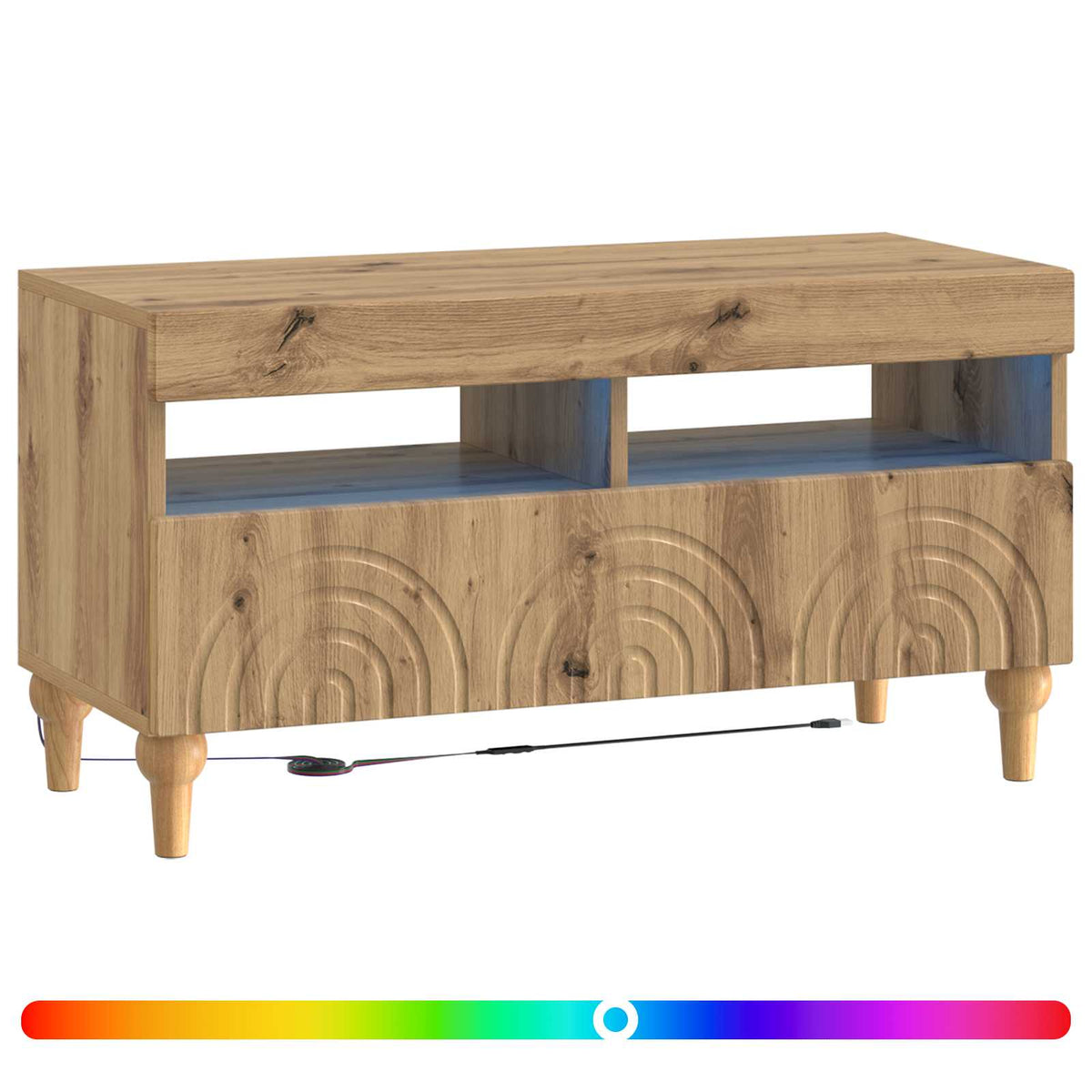 LED-TV-Schrank Artisan-Eiche Holzwerkstoff