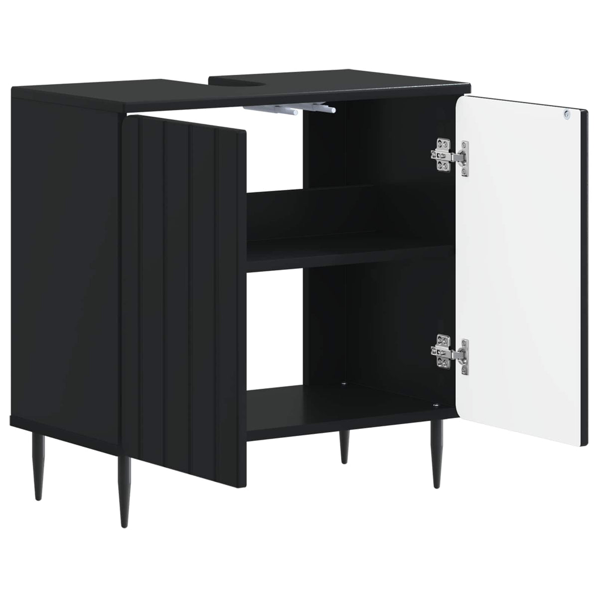 Waschbeckenschrank ZWOLLE Schwarz 59,5 x 31,5 x 59 cm