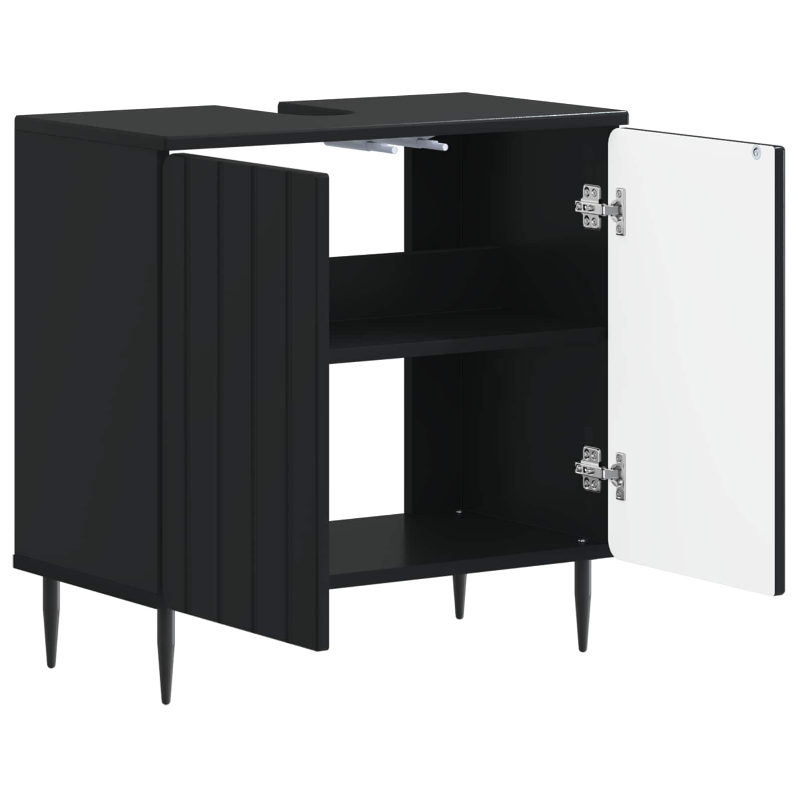Waschbeckenschrank ZWOLLE Schwarz 59,5 x 31,5 x 59 cm