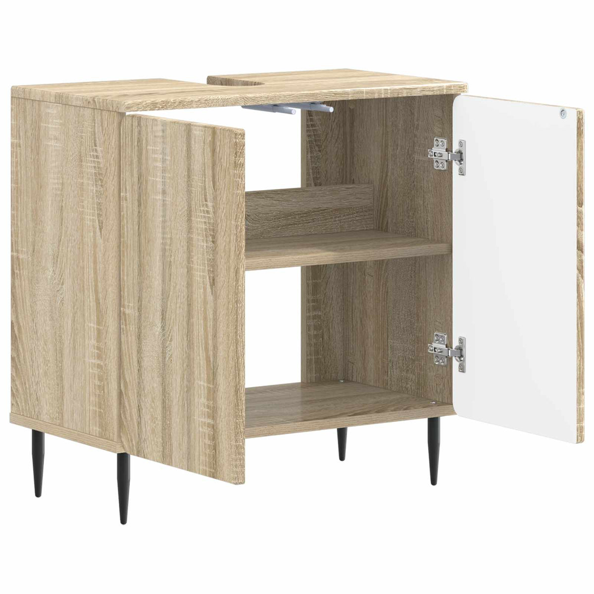 Waschbeckenschrank ZWOLLE Sonoma-Eiche 59,5 x 31,5 x 59 cm