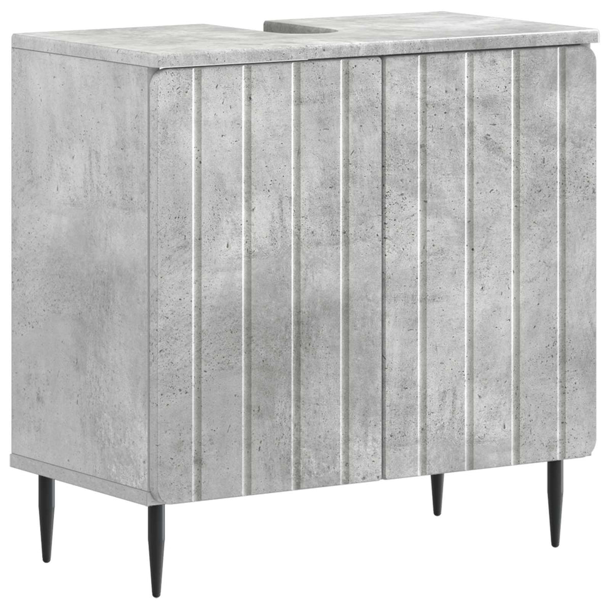 Waschbeckenschrank ZWOLLE Betongrau 59,5 x 31,5 x 59 cm