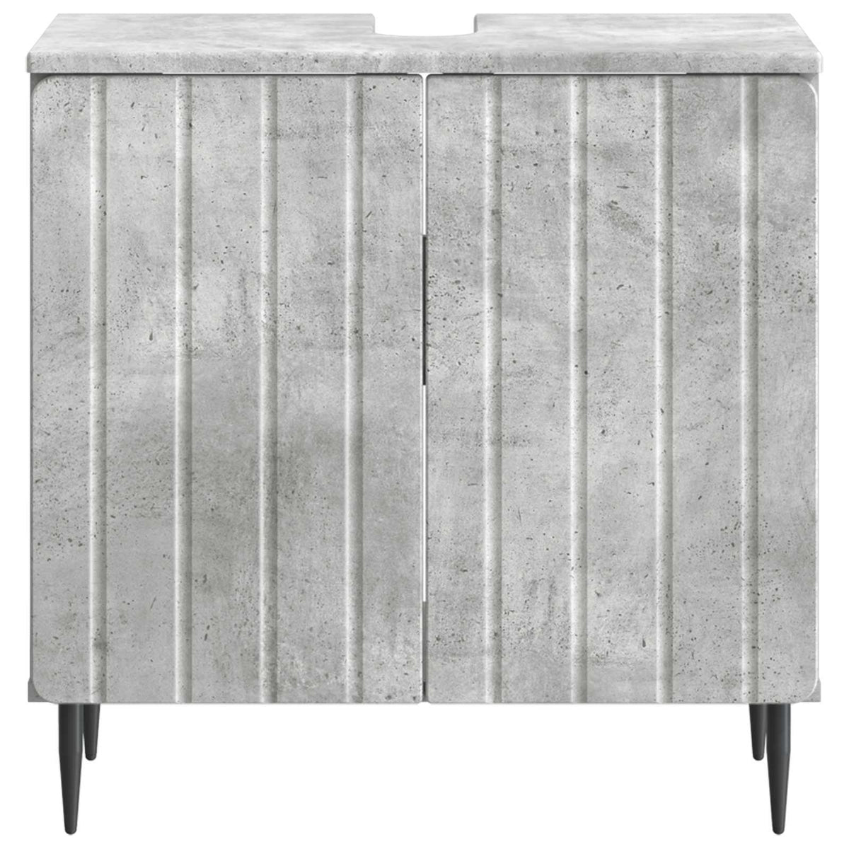Waschbeckenschrank ZWOLLE Betongrau 59,5 x 31,5 x 59 cm