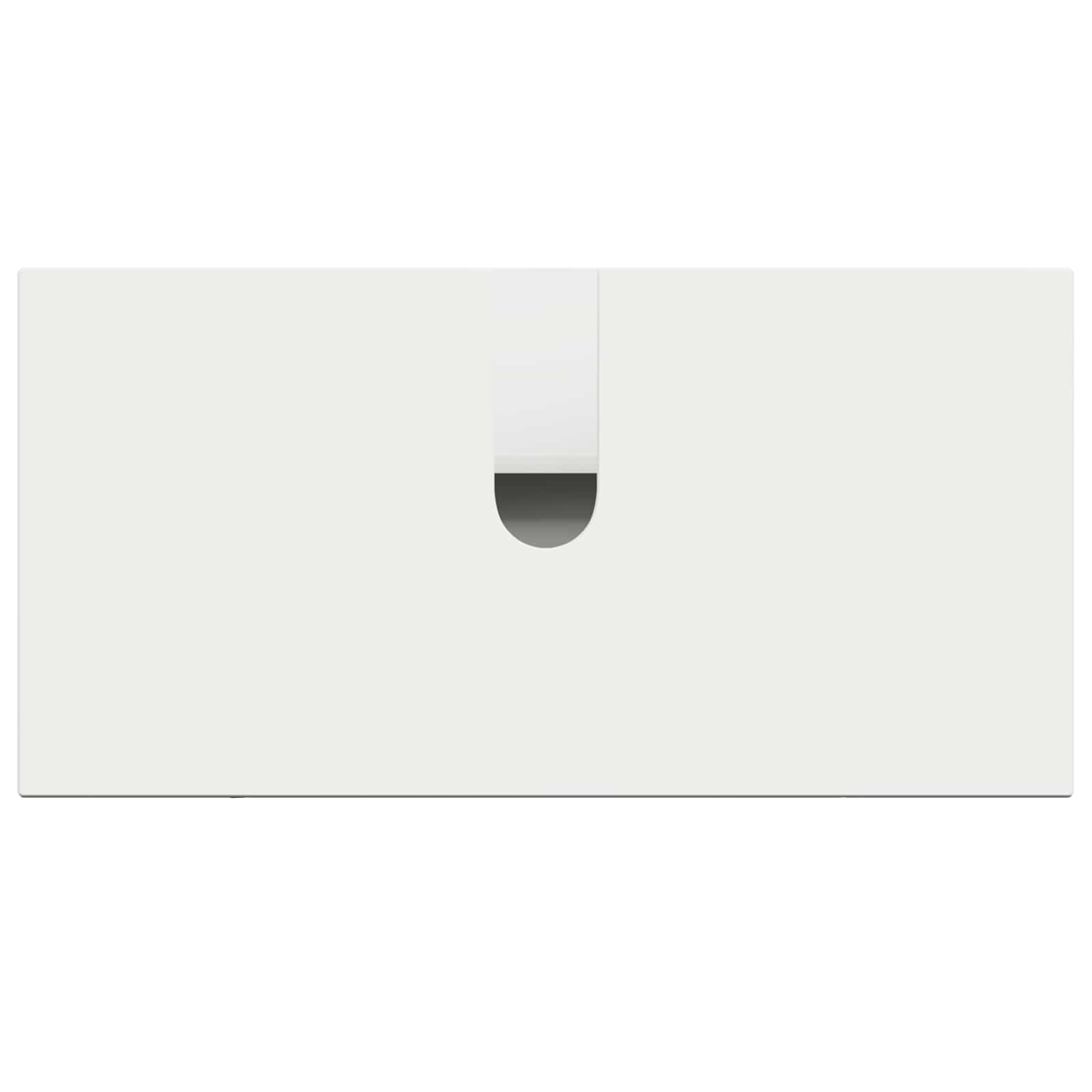 Waschbeckenschrank ZWOLLE Hochglanz Weiß 59,5 x 31,5 x 59 cm