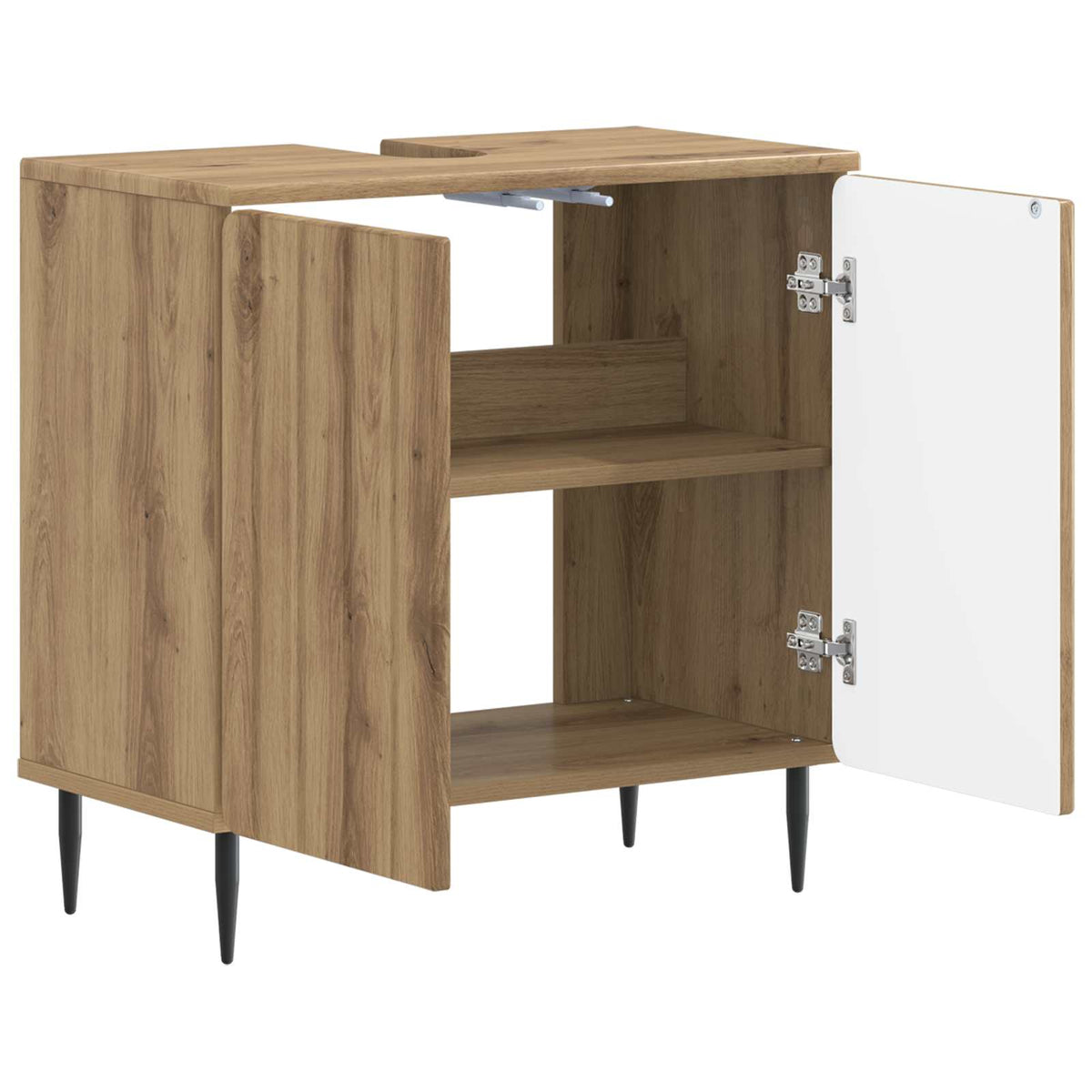 Waschbeckenschrank ZWOLLE Artisan-Eiche 59,5 x 31,5 x 59 cm