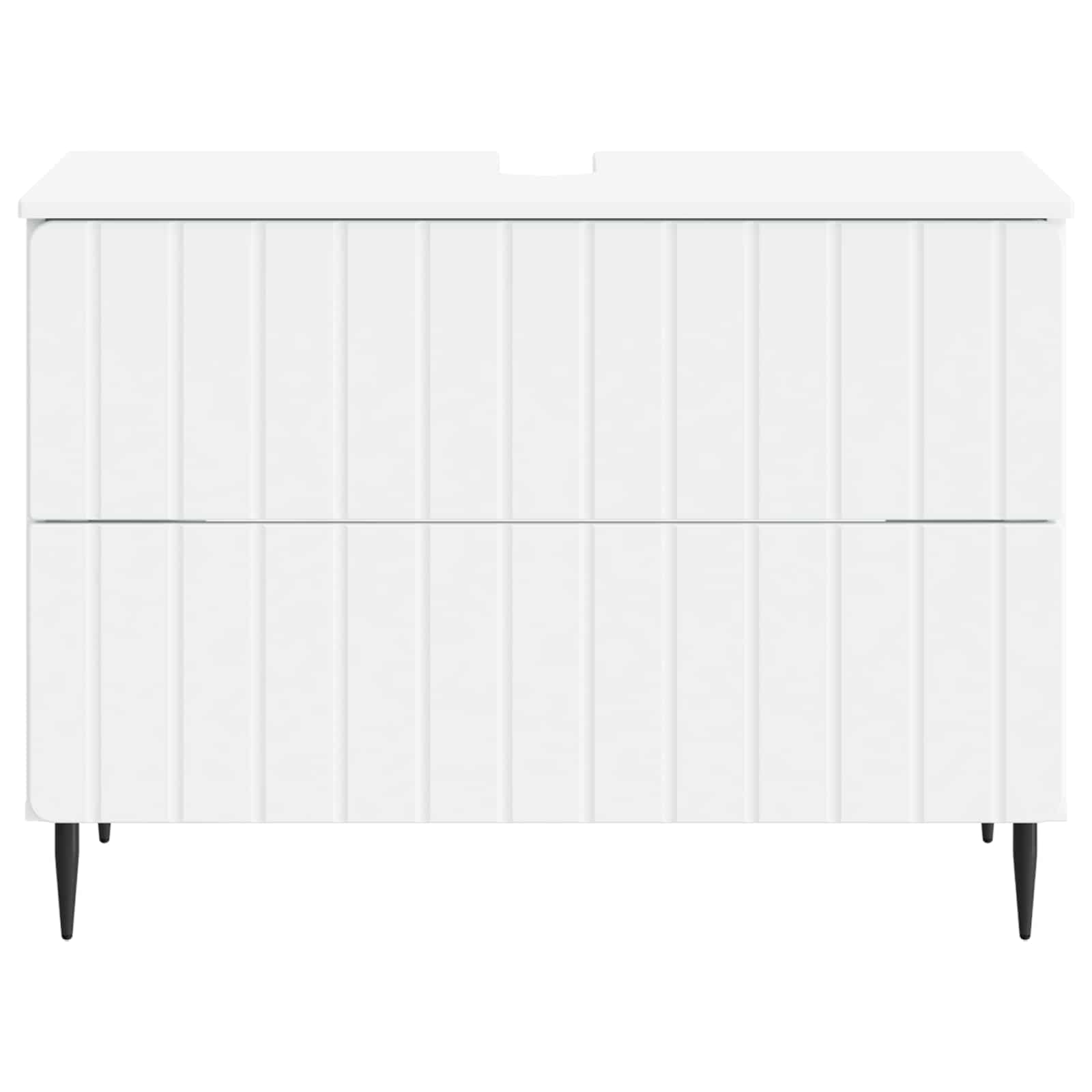 Waschbeckenschrank ZWOLLE Weiß 82 x 41 x 58,5 cm Holzwerkstoff