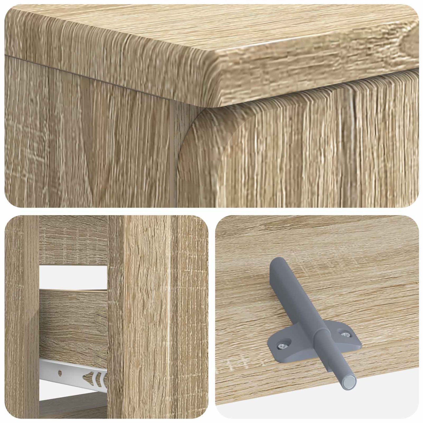Waschbeckenschrank ZWOLLE Sonoma-Eiche 82 x 41 x 58,5 cm