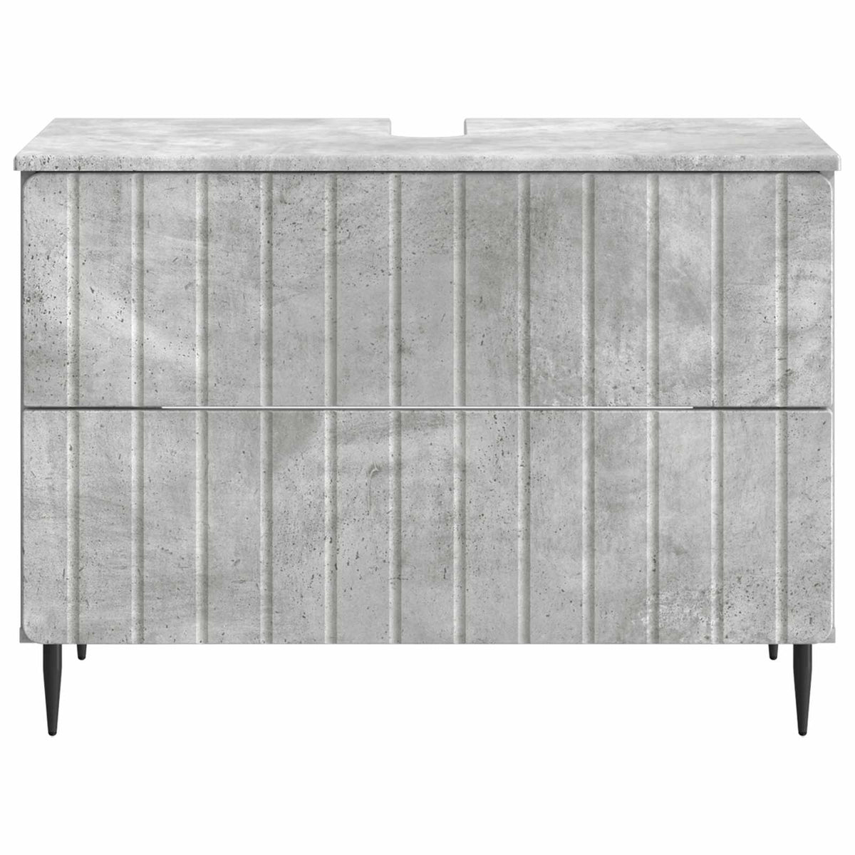 Waschbeckenschrank ZWOLLE Betongrau 82 x 41 x 58,5 cm