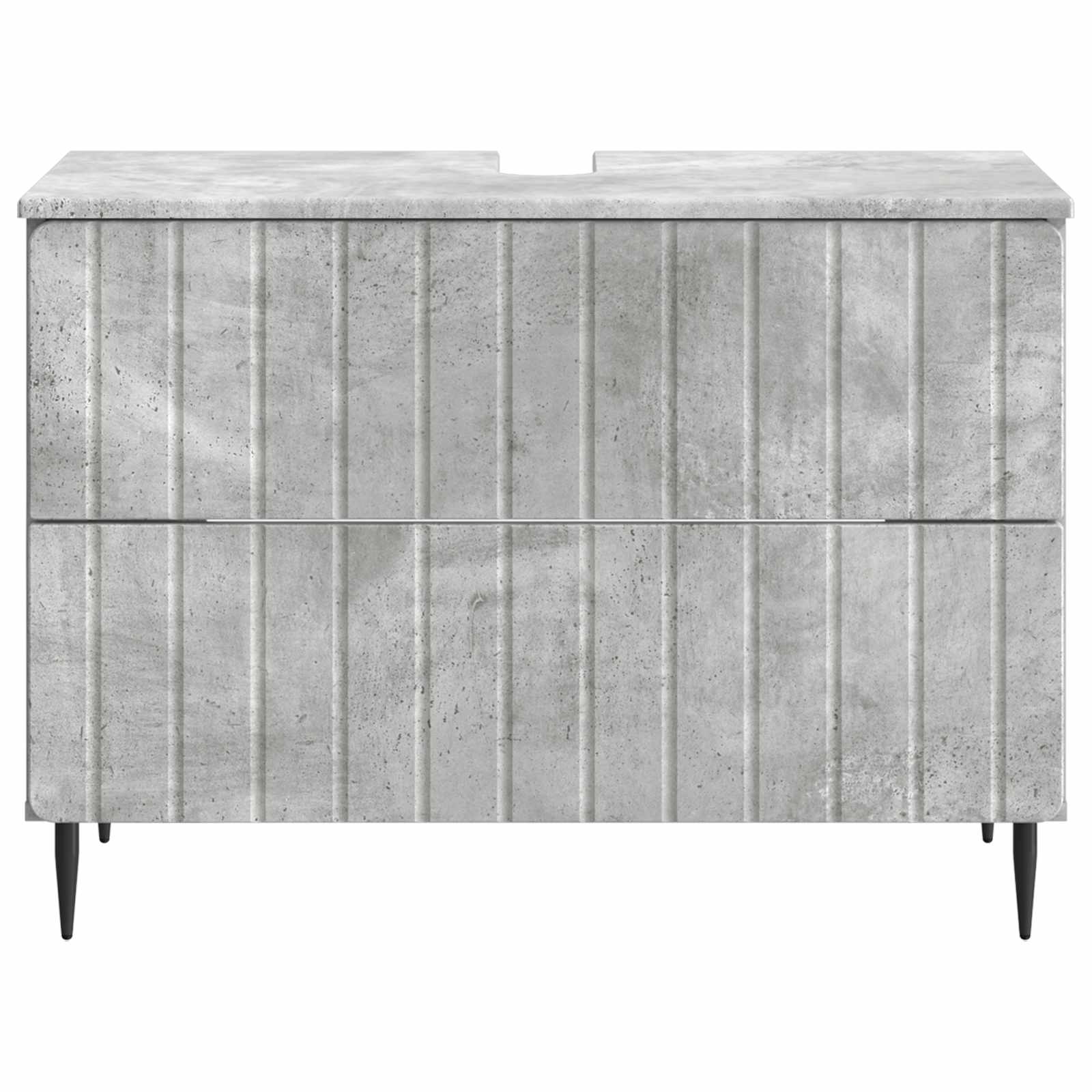 Waschbeckenschrank ZWOLLE Betongrau 82 x 41 x 58,5 cm