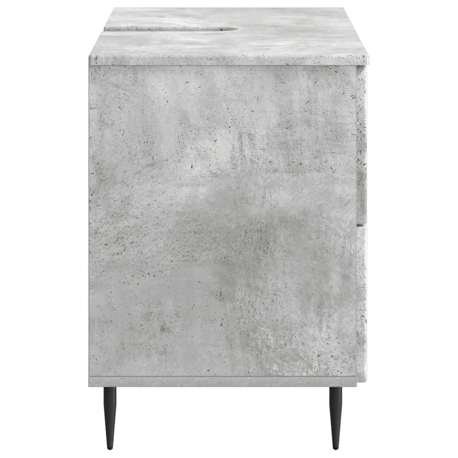 Waschbeckenschrank ZWOLLE Betongrau 82 x 41 x 58,5 cm