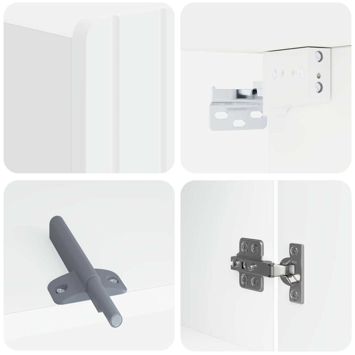 Badezimmer-Wandschrank ZWOLLE Weiß 30 x 31 x 63 cm