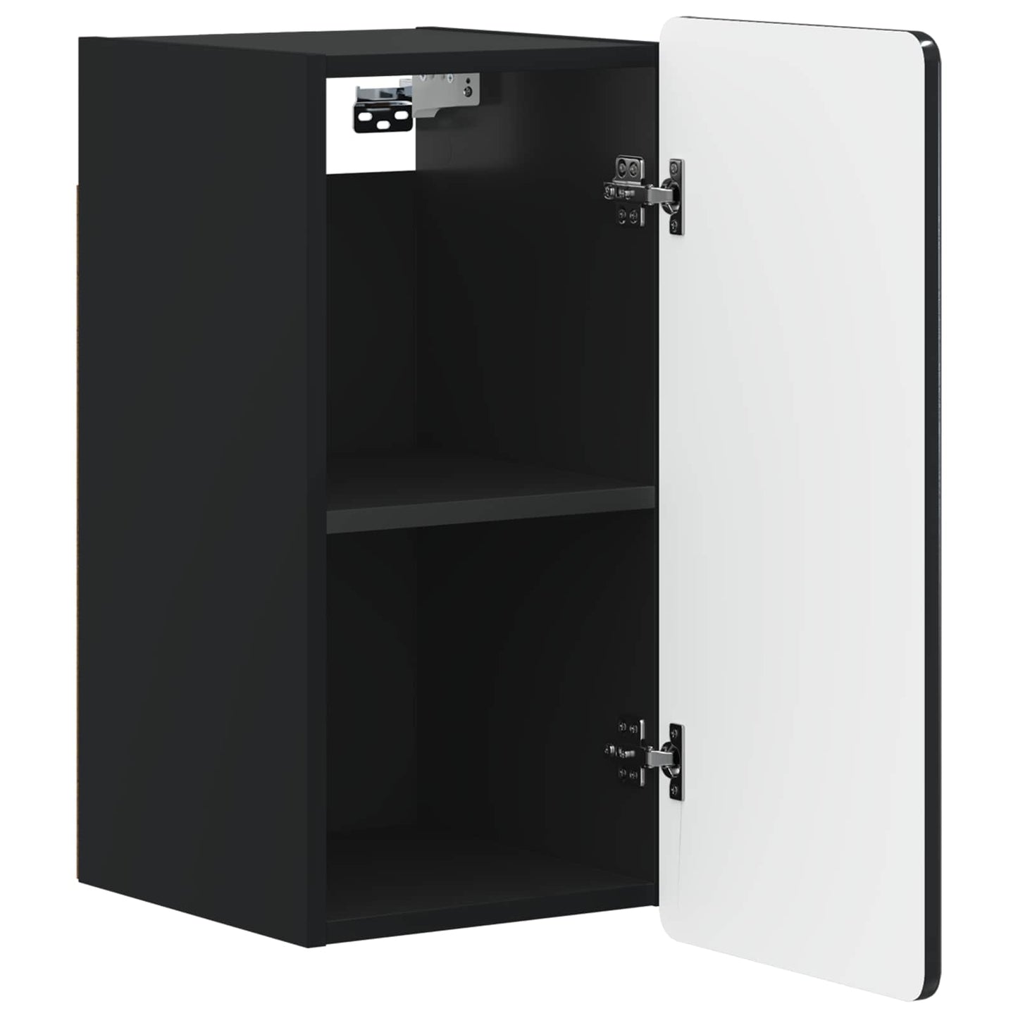 Badezimmer-Wandschrank ZWOLLE Schwarz 30 x 31 x 63 cm
