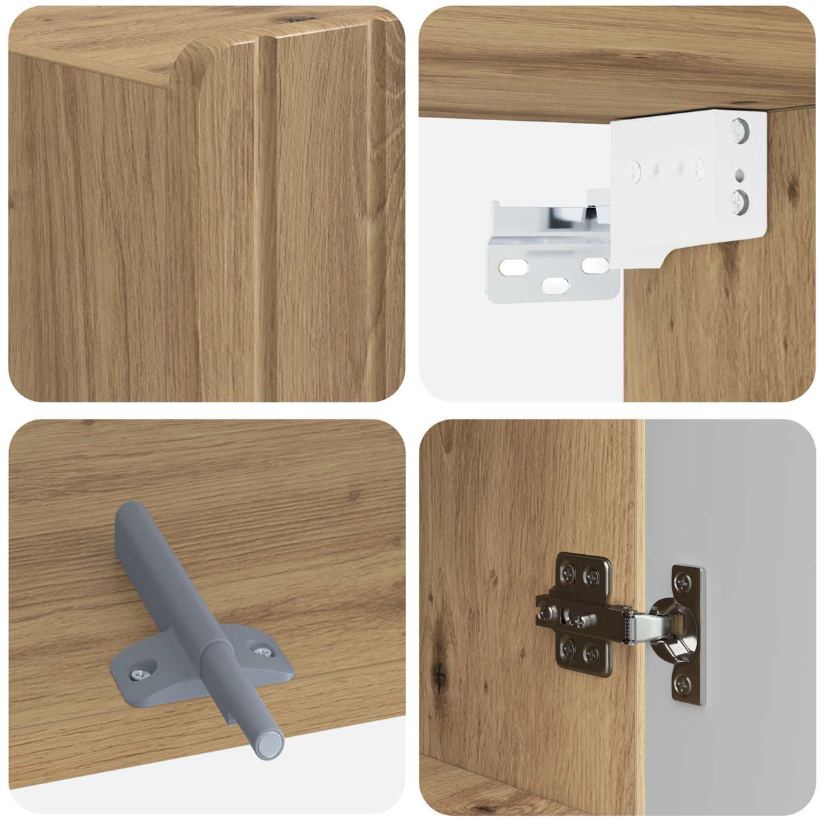 Badezimmer-Wandschrank ZWOLLE Artisan-Eiche 30 x 31 x 63 cm