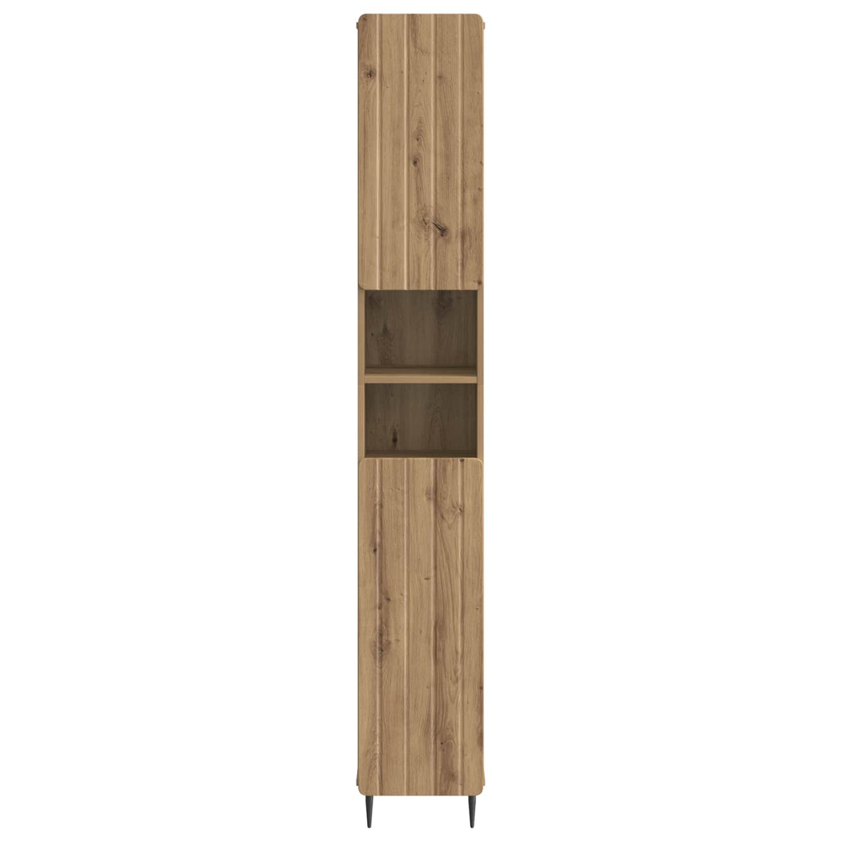 Badezimmerschrank mit offenem Regal ZWOLLE Artisan-Eiche