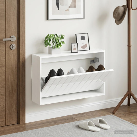 Wandmontierter Schuhschrank ZWOLLE 71 x 17 x 43 cm