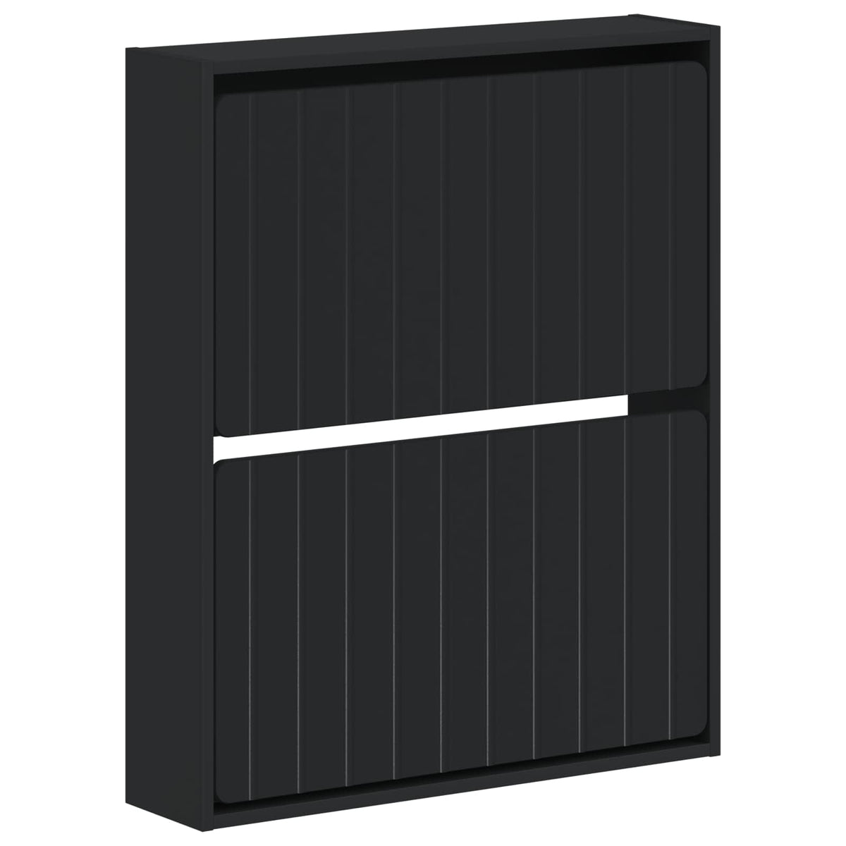 Wandmontierter Schuhschrank ZWOLLE 71 x 17 x 86 cm Schwarz