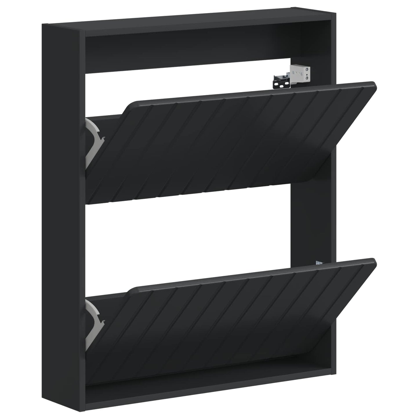 Wandmontierter Schuhschrank ZWOLLE 71 x 17 x 86 cm Schwarz