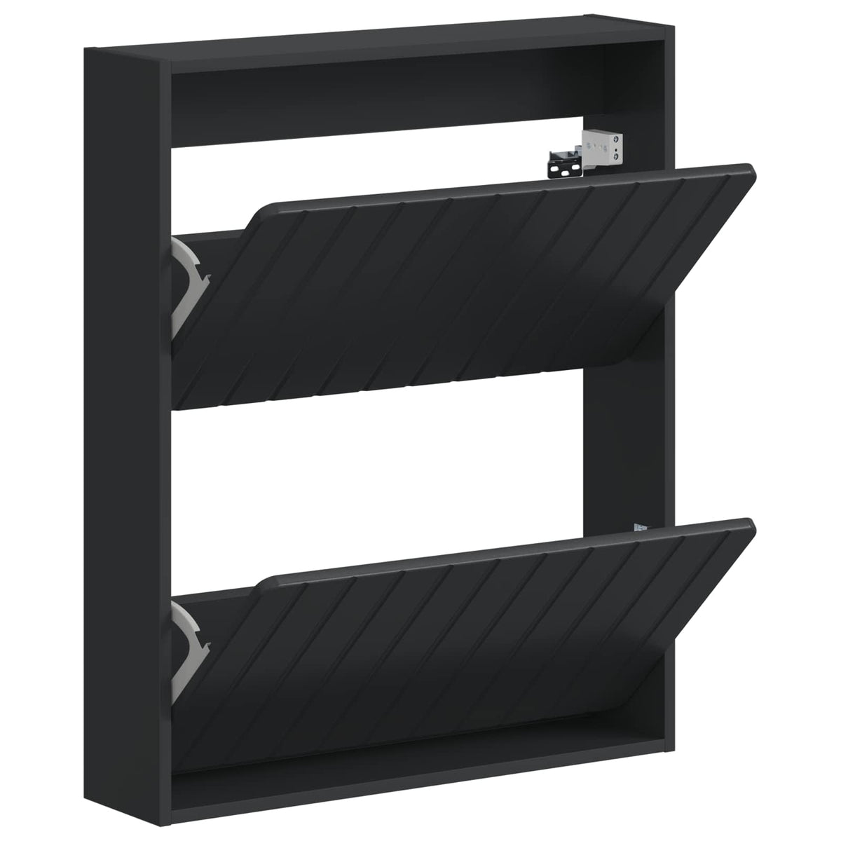 Wandmontierter Schuhschrank ZWOLLE 71 x 17 x 86 cm Schwarz