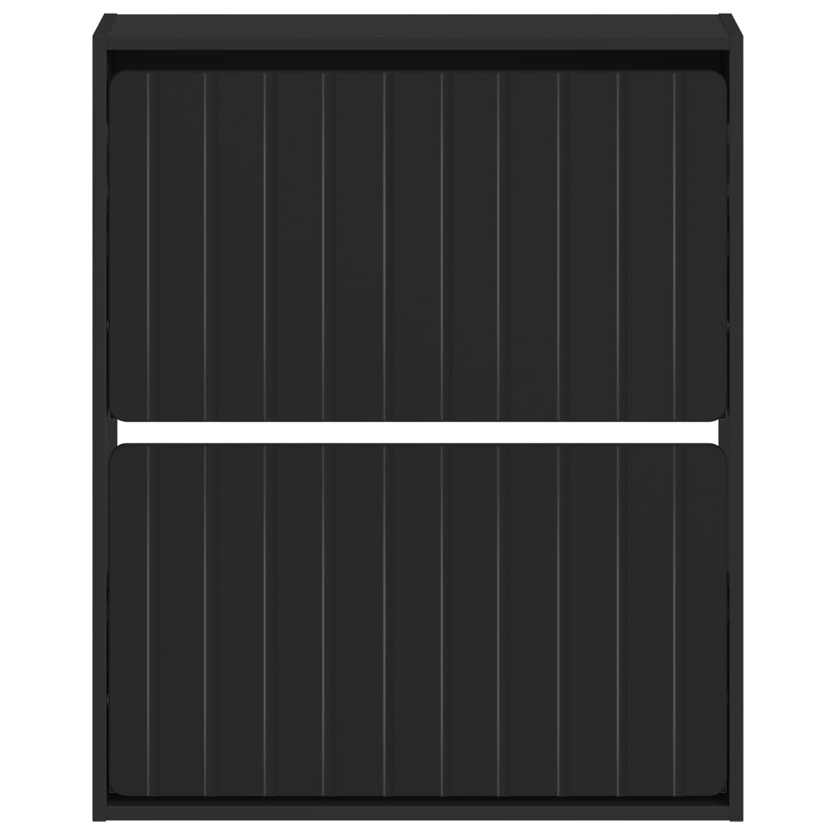Wandmontierter Schuhschrank ZWOLLE 71 x 17 x 86 cm Schwarz