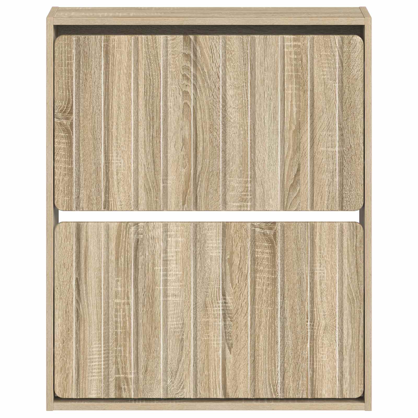 Wandmontierter Schuhschrank ZWOLLE 71 x 17 x 86 cm Sonoma-Eiche