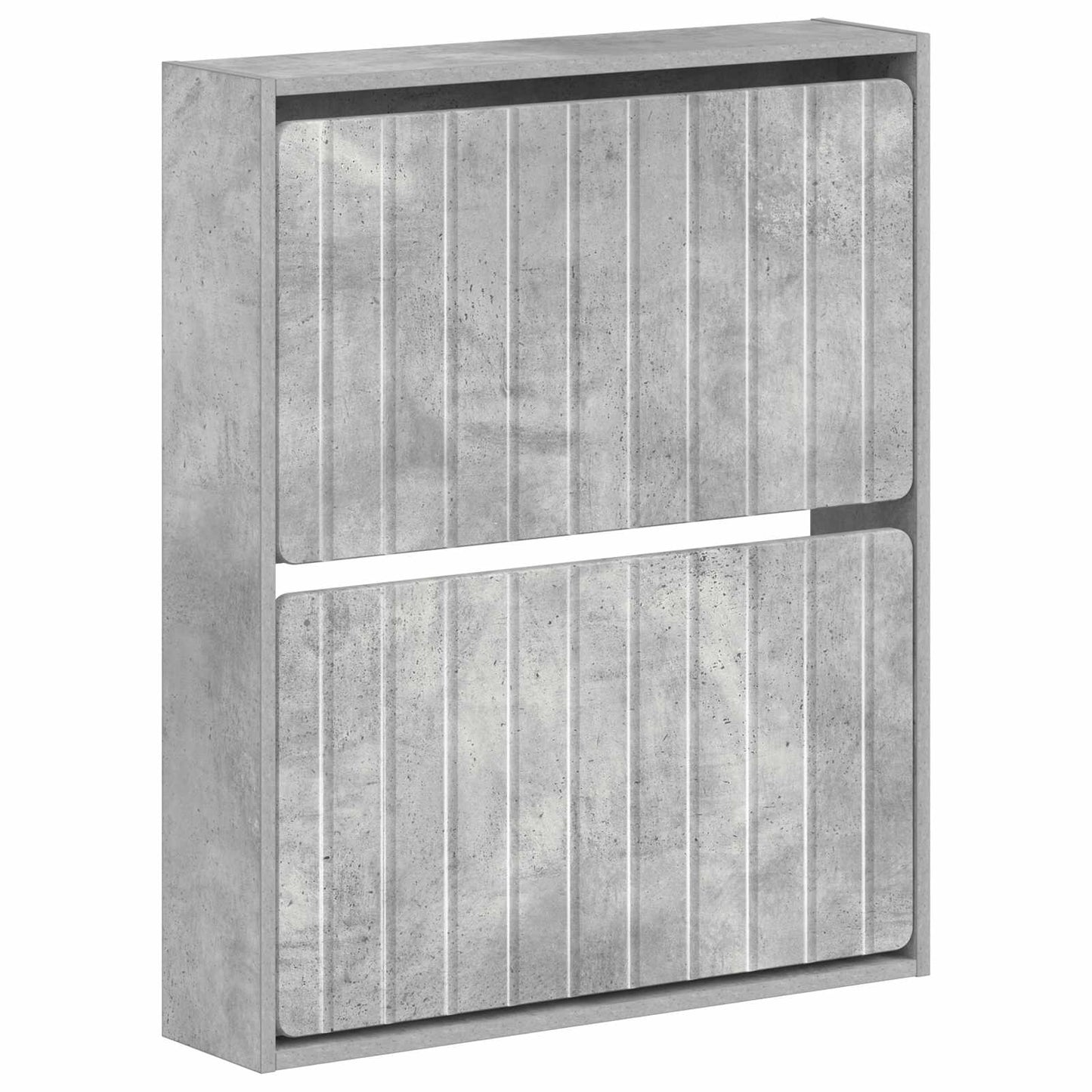 Wandmontierter Schuhschrank ZWOLLE 71 x 17 x 86 cm Betongrau