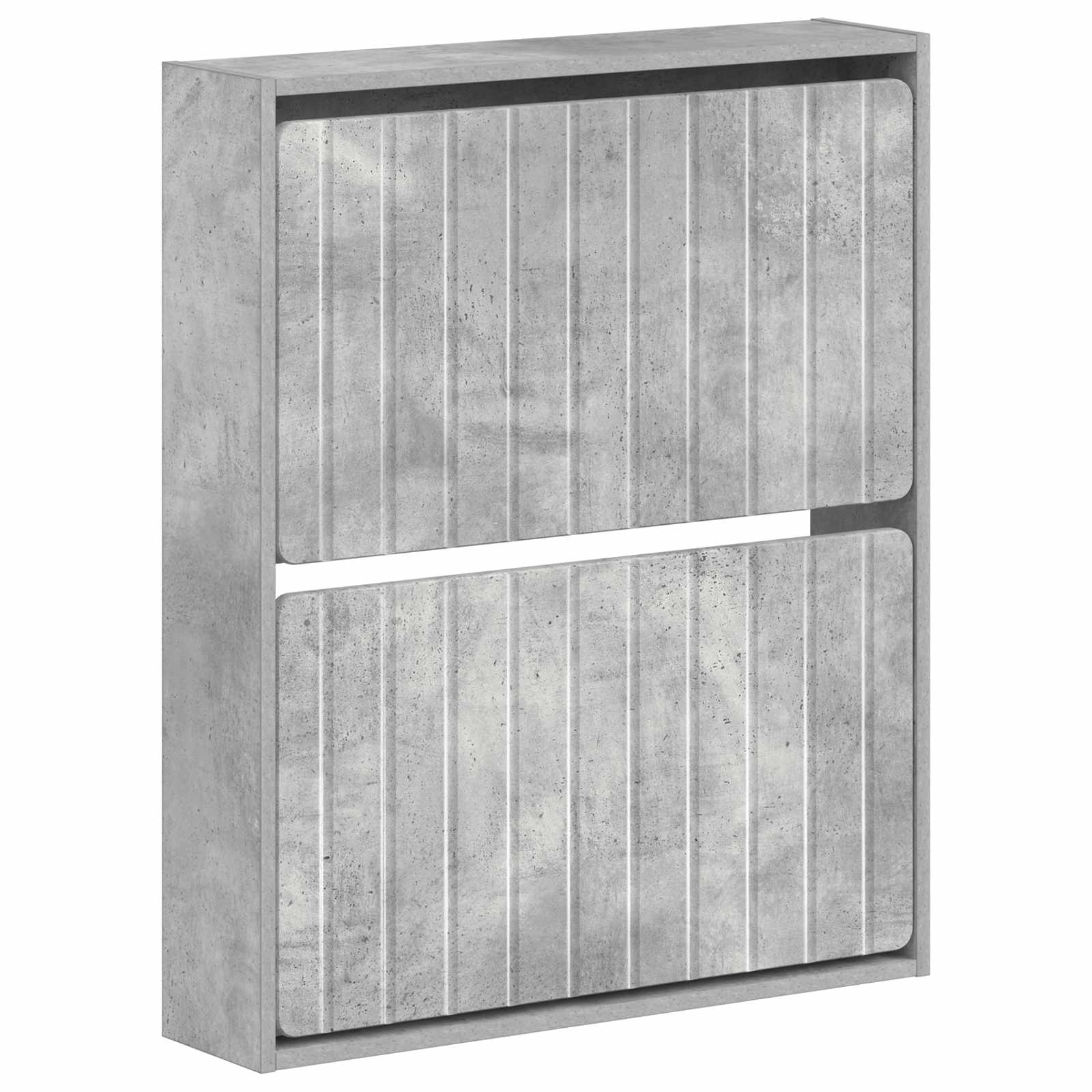 Wandmontierter Schuhschrank ZWOLLE 71 x 17 x 86 cm Betongrau