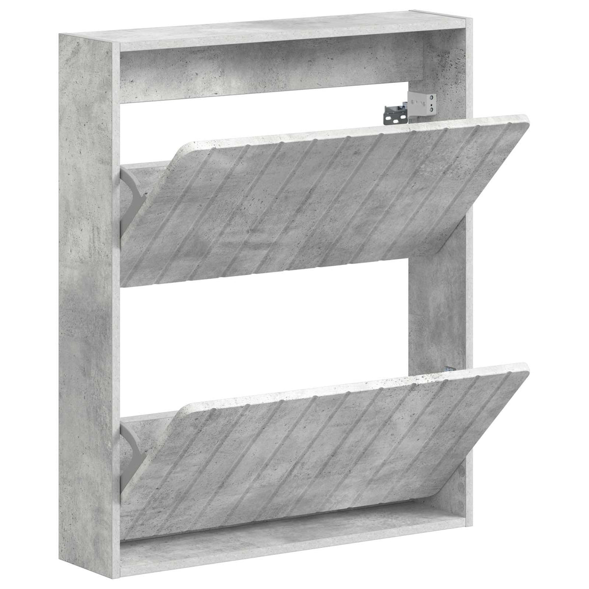 Wandmontierter Schuhschrank ZWOLLE 71 x 17 x 86 cm Betongrau