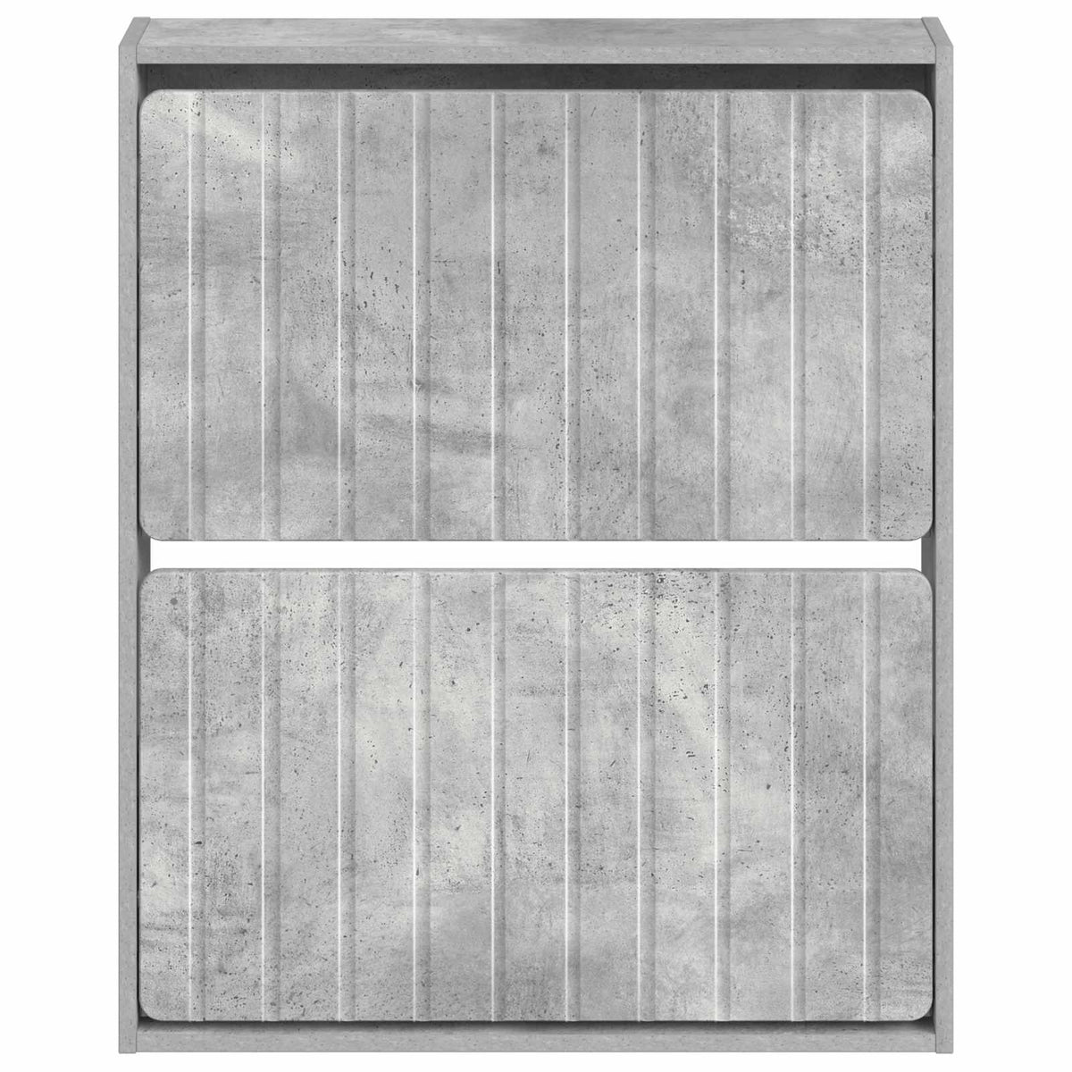 Wandmontierter Schuhschrank ZWOLLE 71 x 17 x 86 cm Betongrau