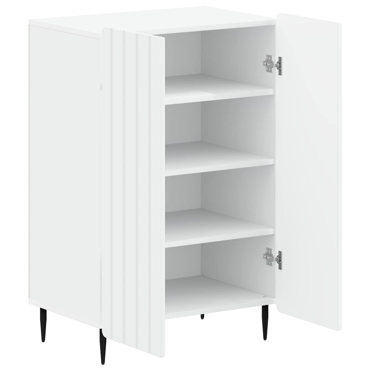 Schuhschrank ZWOLLE 59,5 x 39,5 x 91,5 cm Holzwerkstoff Weiß