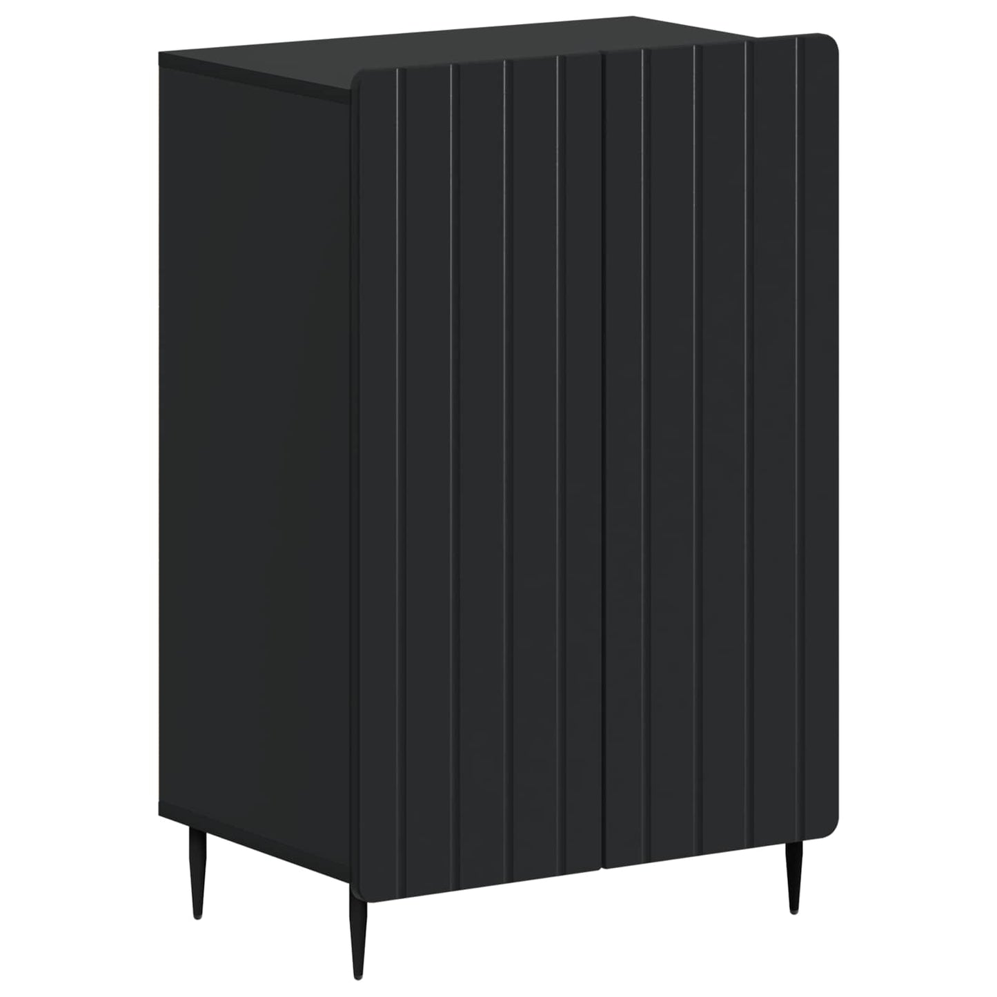 Schuhschrank ZWOLLE 59,5 x 39,5 x 91,5 cm Holzwerkstoff Schwarz