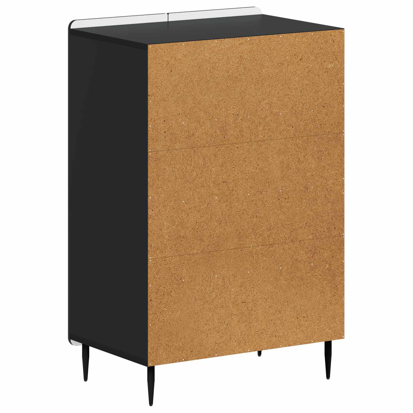 Schuhschrank ZWOLLE 59,5 x 39,5 x 91,5 cm Holzwerkstoff Schwarz
