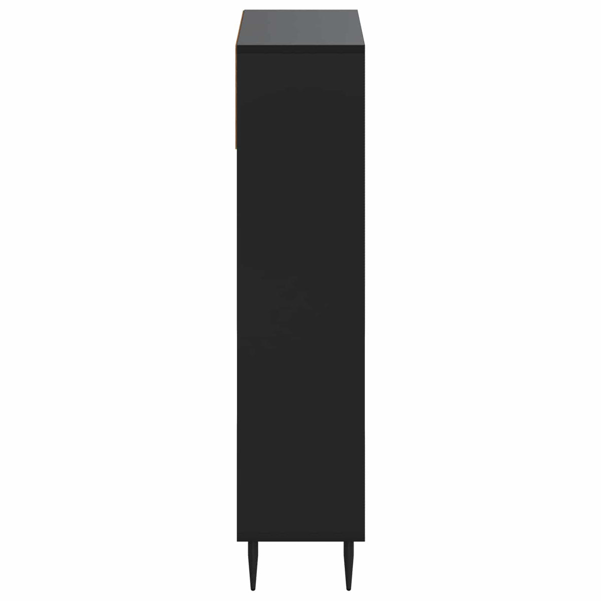 Schuhschrank ZWOLLE 78 x 24 x 103 cm Holzwerkstoff Schwarz