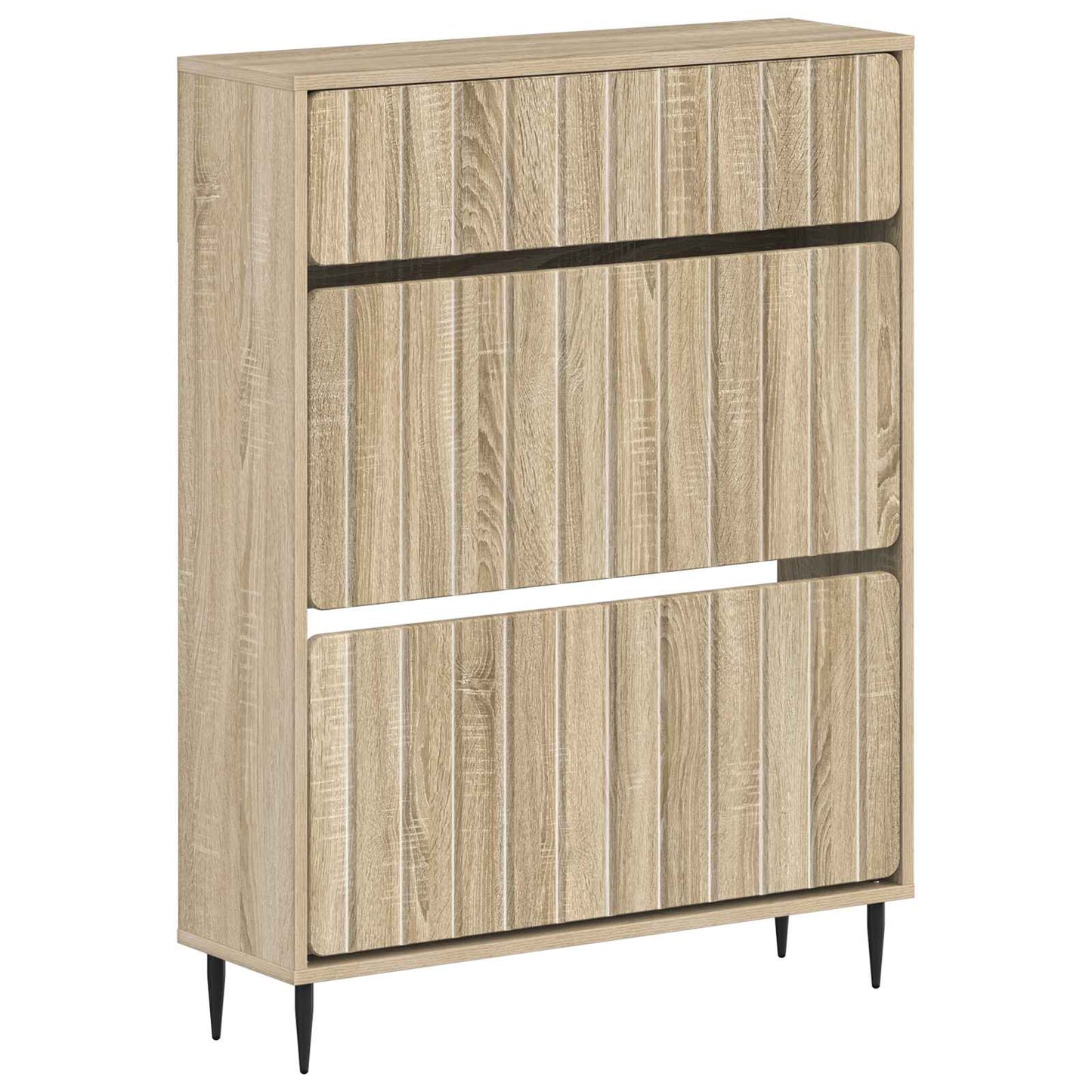 Schuhschrank ZWOLLE 78 x 24 x 103 cm Holzwerkstoff Sonoma-Eiche