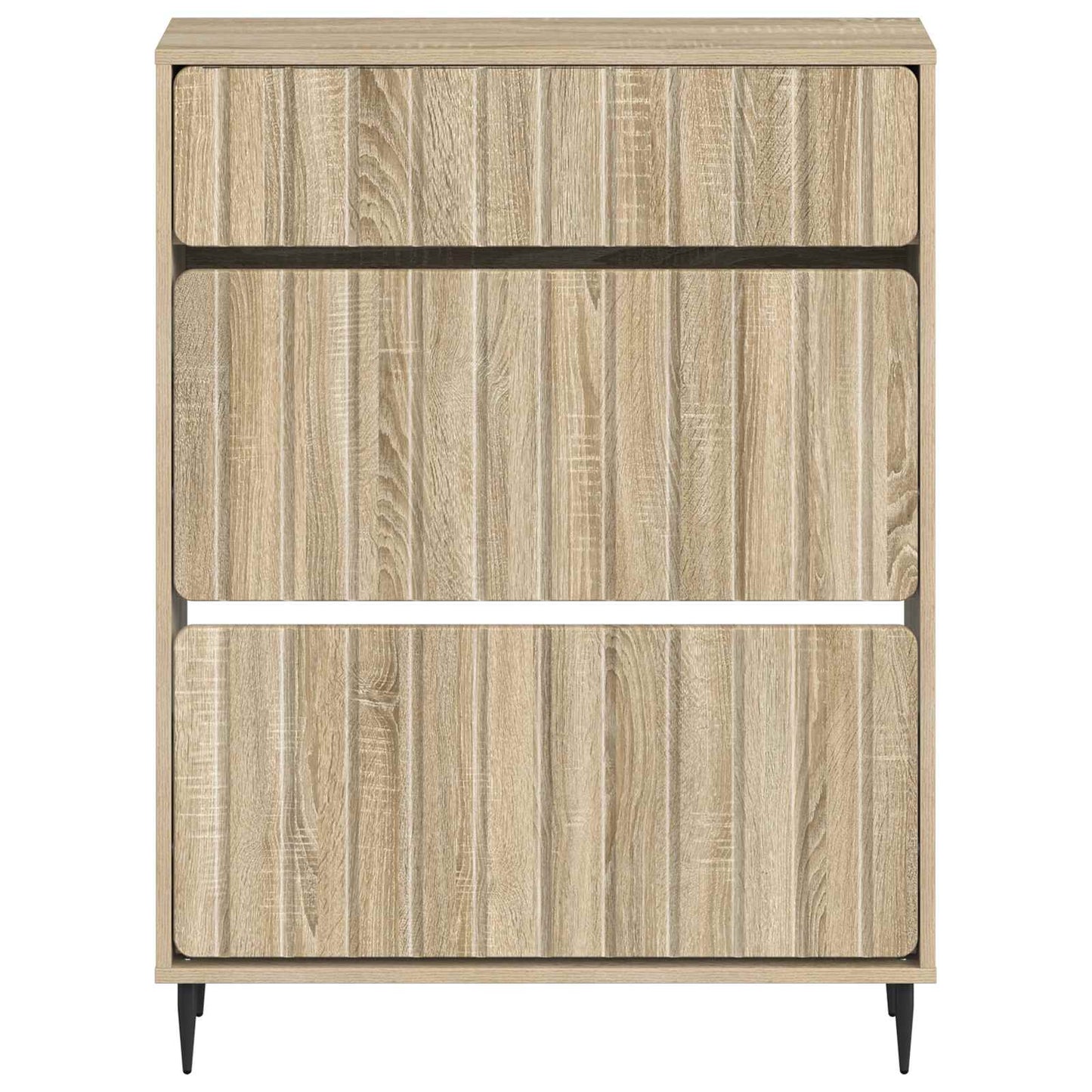 Schuhschrank ZWOLLE 78 x 24 x 103 cm Holzwerkstoff Sonoma-Eiche