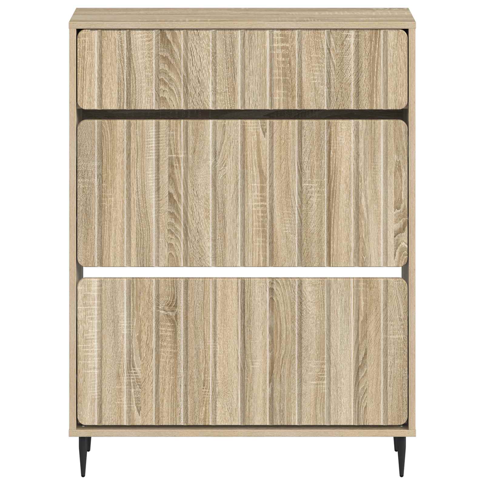 Schuhschrank ZWOLLE 78 x 24 x 103 cm Holzwerkstoff Sonoma-Eiche