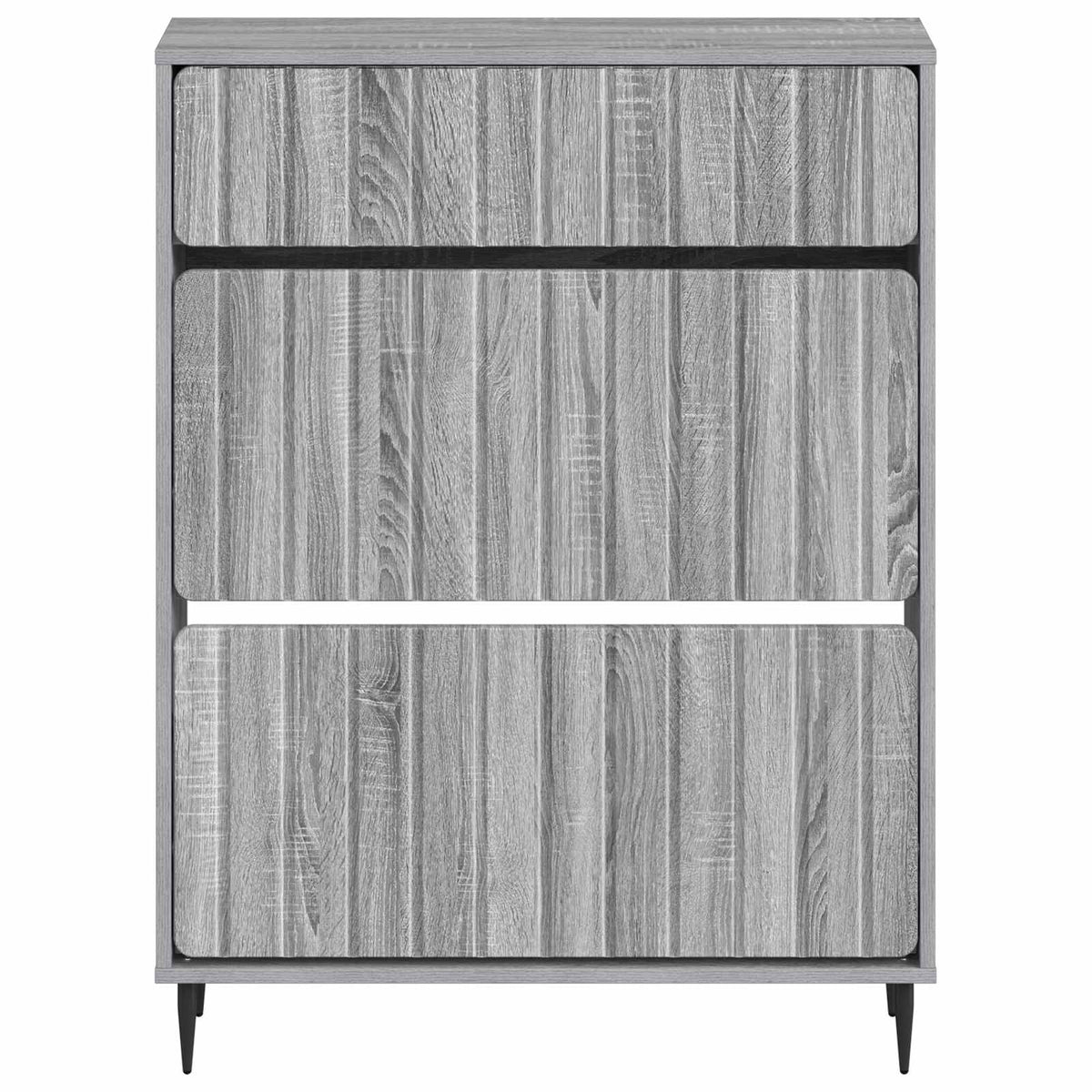 Schuhschrank ZWOLLE 78 x 24 x 103 cm Holzwerkstoff Sonoma-Grau