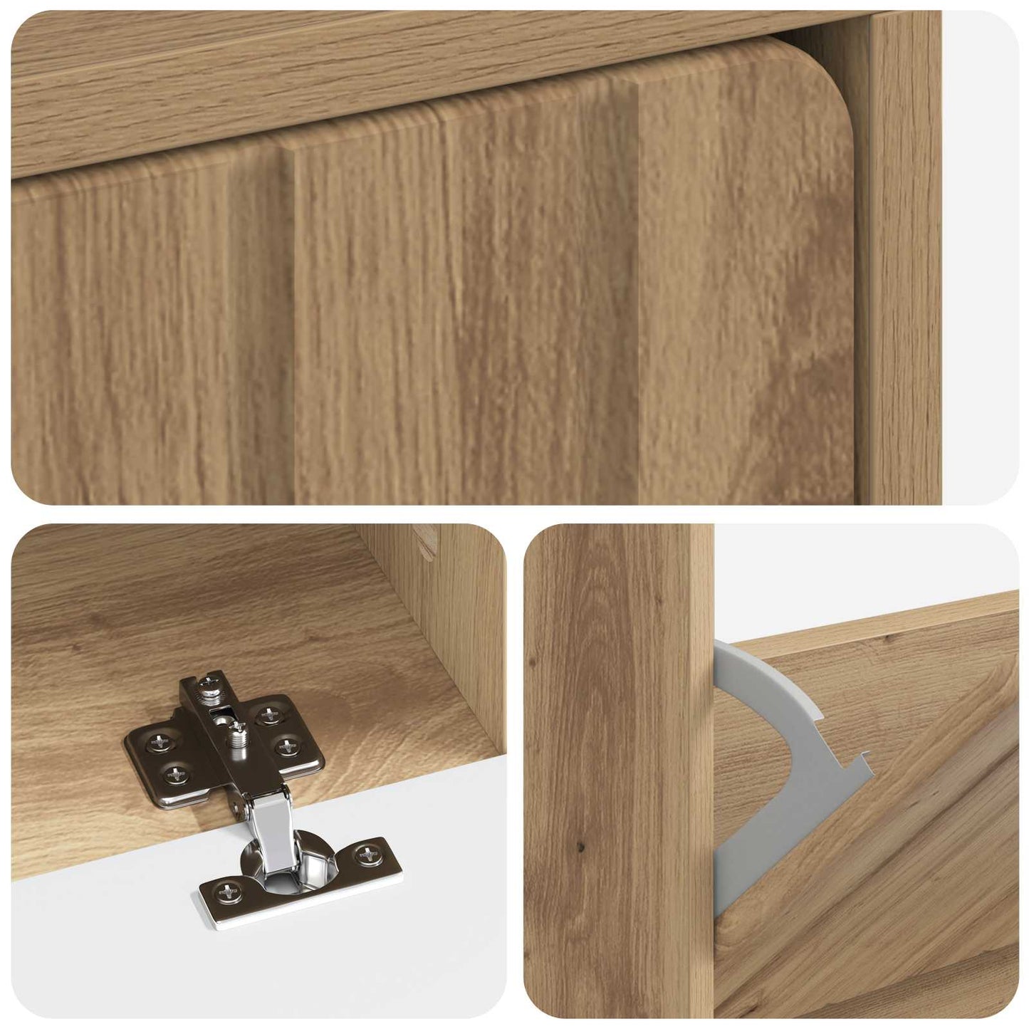 Schuhschrank ZWOLLE 78 x 24 x 103 cm Holzwerkstoff