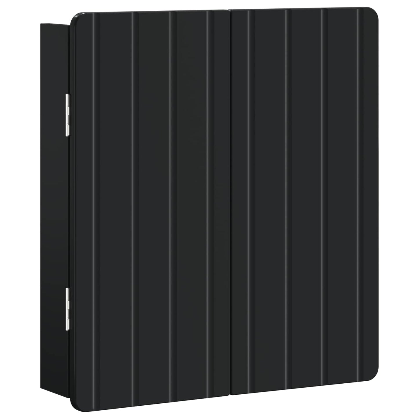 Dartboard Schrank ZWOLLE Schwarz 52,5 x 10,5 x 57,5 cm