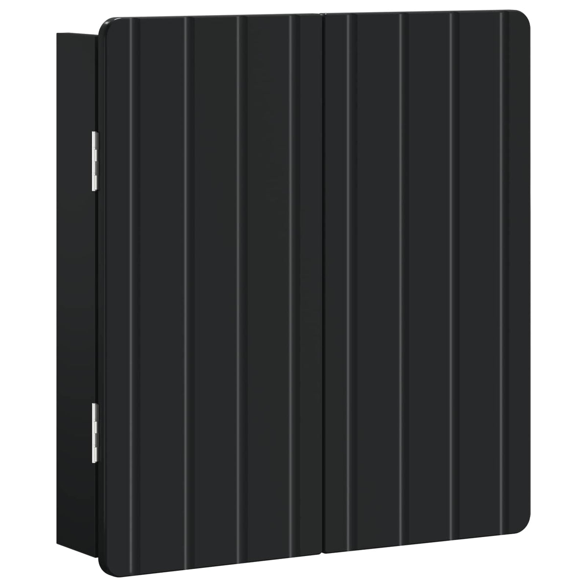 Dartboard Schrank ZWOLLE Schwarz 52,5 x 10,5 x 57,5 cm