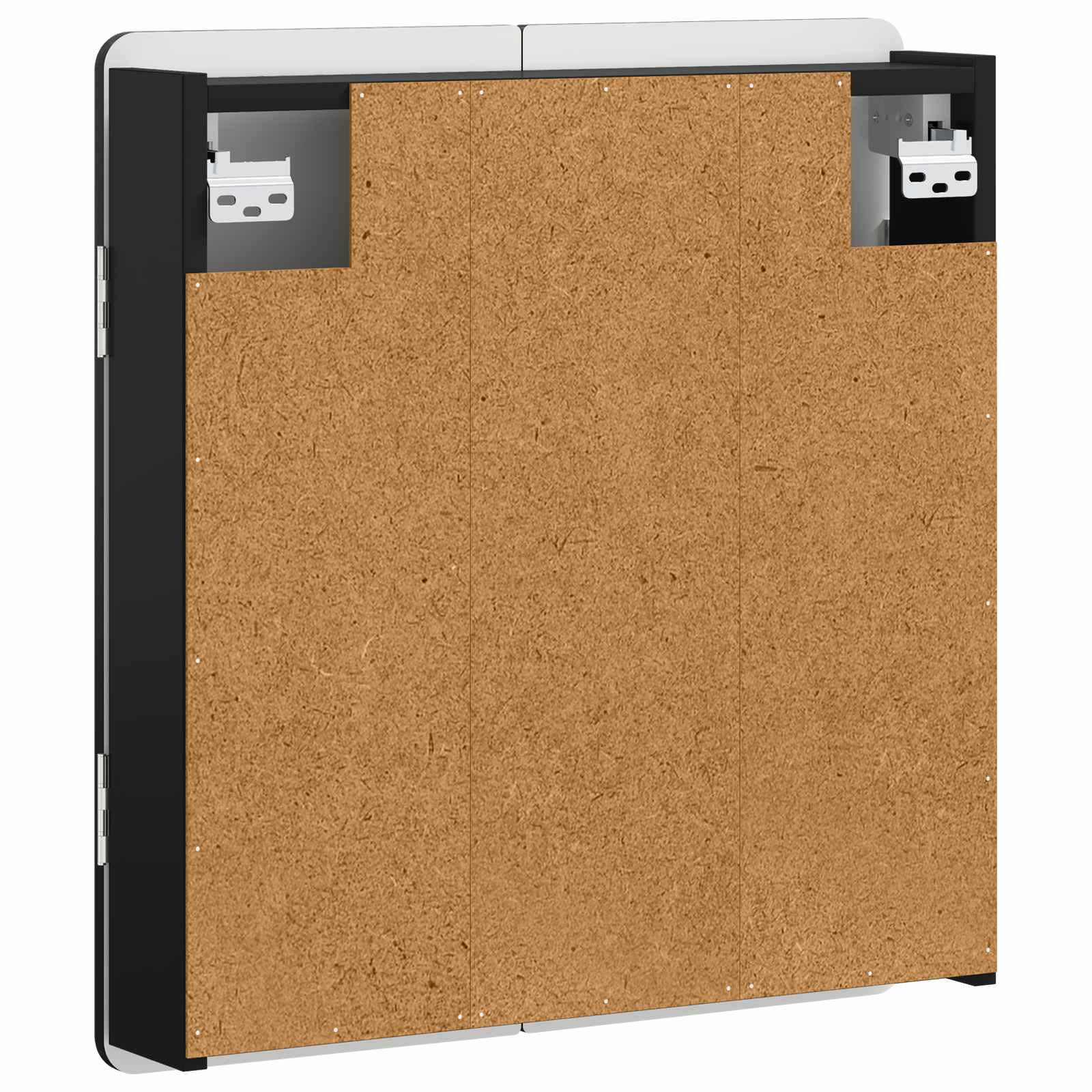 Dartboard Schrank ZWOLLE Schwarz 52,5 x 10,5 x 57,5 cm
