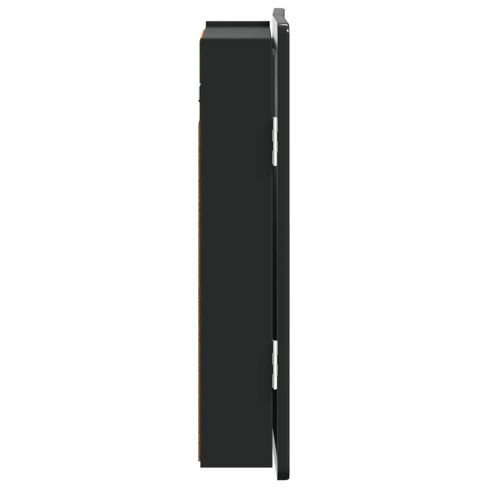 Dartboard Schrank ZWOLLE Schwarz 52,5 x 10,5 x 57,5 cm