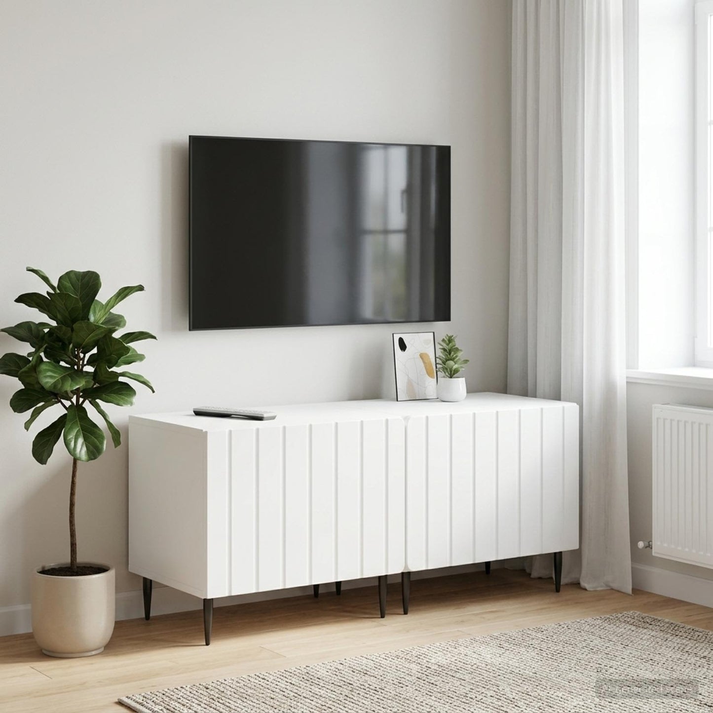 TV-Schrank Weiß Holzwerkstoff