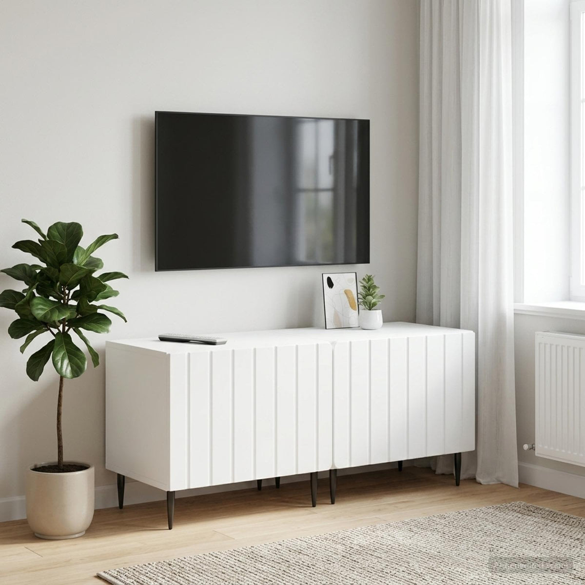 TV-Schrank Weiß Holzwerkstoff