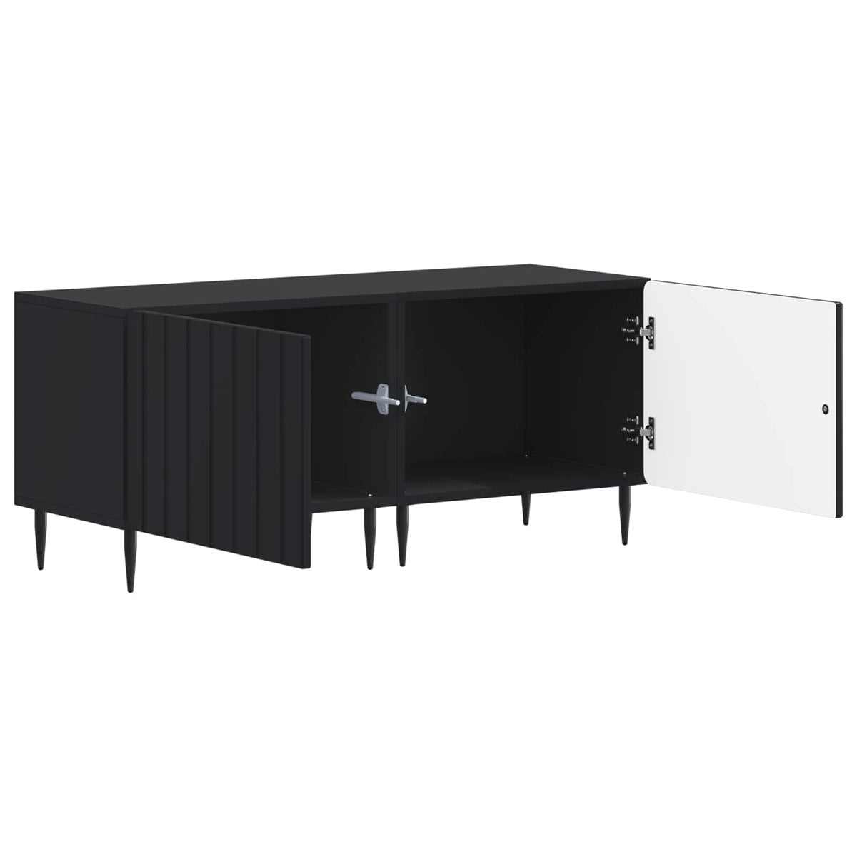 TV-Schrank Schwarz Holzwerkstoff