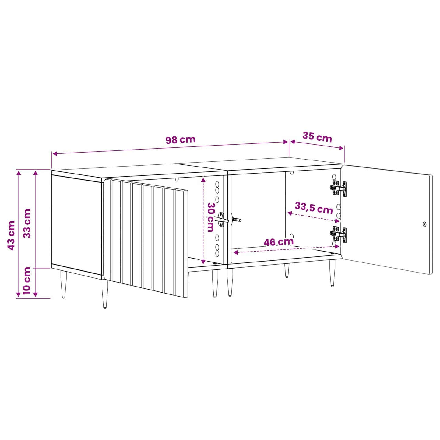 TV-Schrank Artisan-Eiche Holzwerkstoff