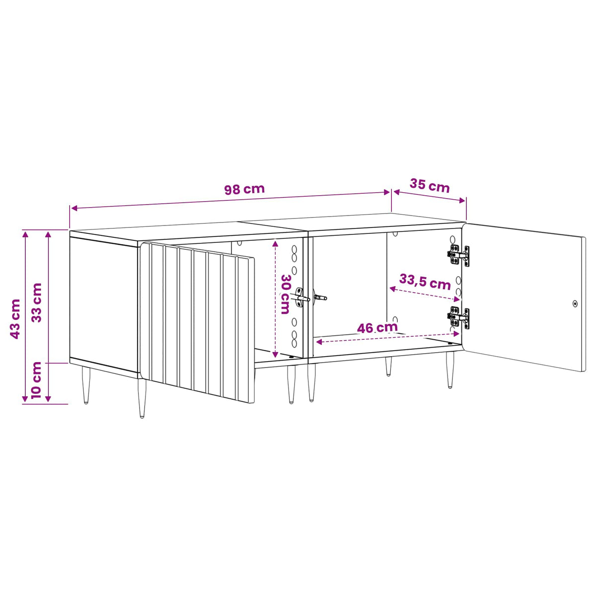TV-Schrank Artisan-Eiche Holzwerkstoff