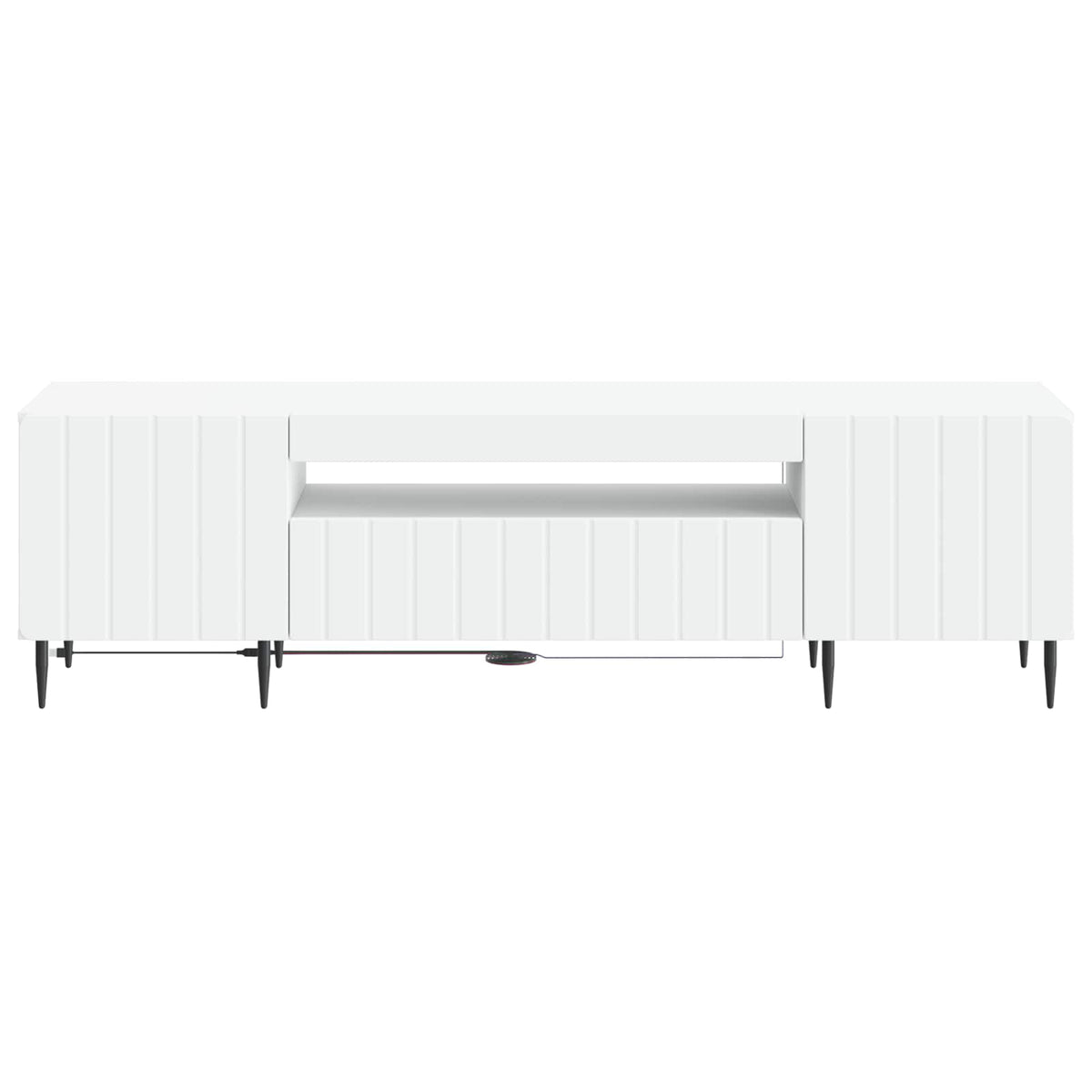 LED-TV-Schrank Weiß Holzwerkstoff