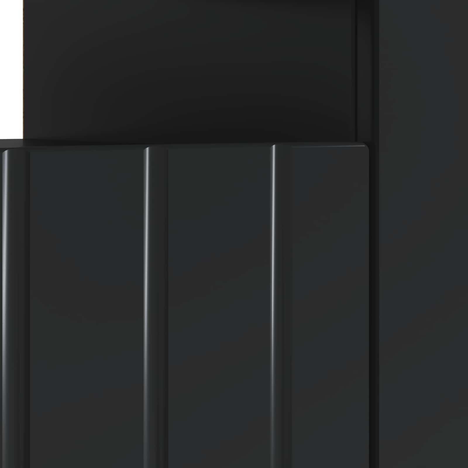 LED-TV-Schrank Schwarz Holzwerkstoff